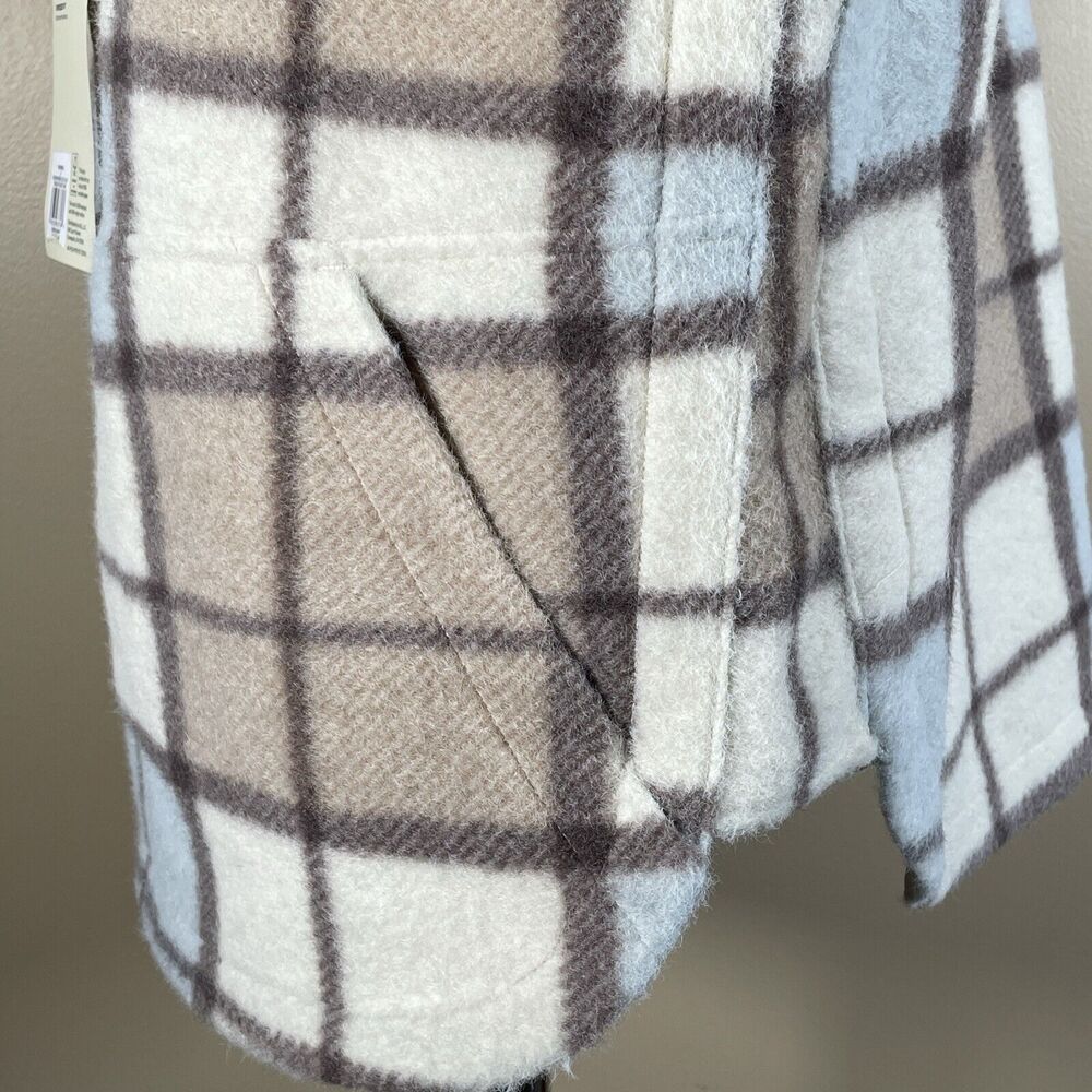 Alpine Design Plaid Pull-over 1/2 zip Jacket Fleece NWT SMALL Woman - Picture 6 of 14